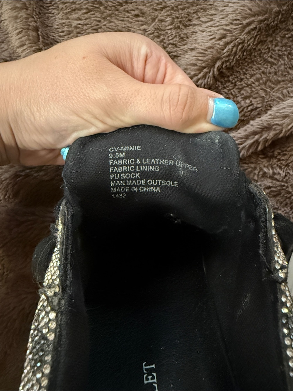 Chelsea & Violet Leopard-Pattern Rhinestone Platform Sneakers - Picture 7 of 7